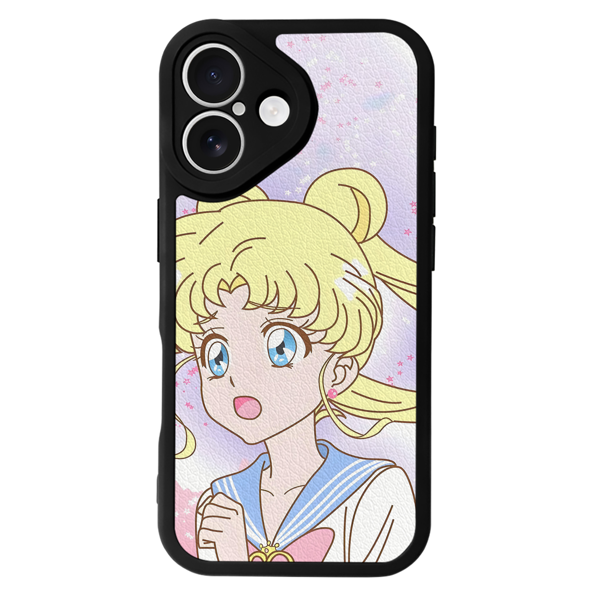 （画像用） 美少女戦士セーラームーン Sailor Moon 【iPhone 16シリーズ対応】シリコンスマホケース（レザー調） 材質：シリコン